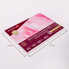 Планшет для акварели ХЛОПОК 100%, 300 г, 190&times;270 мм, склейка, 4 стороны, среднее зерно, 20 л., BRAUBERG ART PREMIERE, 113240