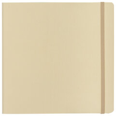 Скетчбук для акварели, 200 г/<wbr/>м<sup>2</sup>, 195&times;195 мм, среднее зерно, 20 л., сшивка, резинка, БЕЖЕВЫЙ, BRAUBERG ART PREMIERE, 113260