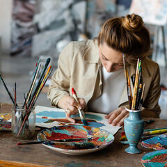 Бумага для акриловых и масляных красок, 300 г/<wbr/>м<sup>2</sup>, 390&times;540 мм, 10 листов, BRAUBERG ART PREMIERE, 113269