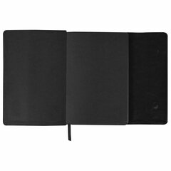 Ежедневник с магнитным клапаном недатированный, под кожу, А5, черный, BRAUBERG &laquo;Magnetic X&raquo;, 113278