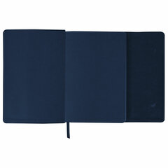 Ежедневник с магнитным клапаном недатированный, под кожу, А5, темно-синий, BRAUBERG &laquo;Magnetic X&raquo;, 113279