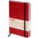 Ежедневник недатированный А5 138х213 мм BRAUBERG "Office", под кожу, 160 л., красный, 113291