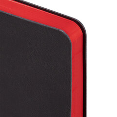 Ежедневник недатированный А5 138&times;213 мм BRAUBERG &laquo;Metropolis Mix&raquo;, под кожу, 136 л., черный, 113294