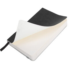 Ежедневник недатированный МАЛЫЙ 100&times;150 мм А6 BRAUBERG &laquo;Metropolis Ultra&raquo;, под кожу, 160 л., черный, 113300