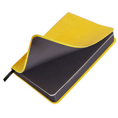 Ежедневник недатированный МАЛЫЙ 100&times;150 мм А6 BRAUBERG &laquo;Metropolis Mix&raquo;, под кожу, 136 л., желтый, 113303