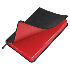 Ежедневник недатированный МАЛЫЙ 100&times;150 мм А6 BRAUBERG &laquo;Metropolis Mix&raquo;, под кожу, 136 л., черный, 113306