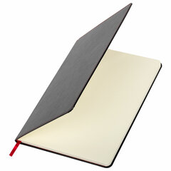 Блокнот БОЛЬШОЙ ФОРМАТ (180&times;250 мм) B5, BRAUBERG &laquo;Office&raquo;, под кожу 80 л., клетка, черный, 113309