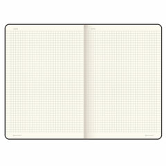 Блокнот БОЛЬШОЙ ФОРМАТ (180&times;250 мм) B5, BRAUBERG &laquo;Office&raquo;, под кожу 80 л., клетка, черный, 113309