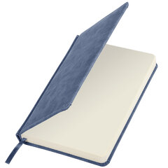 Ежедневник недатированный А5 138&times;213 мм BRAUBERG &laquo;Status&raquo;, под кожу, 160 л., темно-синий, 113362