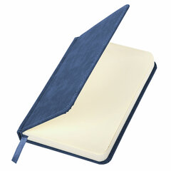 Ежедневник недатированный МАЛЫЙ 100&times;150 мм А6 BRAUBERG &laquo;Status&raquo;, под кожу, 160 л., синий, 113368