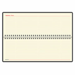 Планинг настольный недатированный (305&times;140 мм) BRAUBERG &laquo;Status&raquo;, под кожу, 60 л., черный, 113372