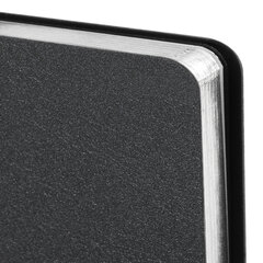 Ежедневник недатированный А5 138&times;213 мм BRAUBERG &laquo;Metallic&raquo;, под кожу, 136 л., гибкий, графитовый, 113375