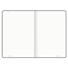 Блокнот А5 (140&times;200 мм), BRAUBERG &laquo;NEBRASKA&raquo;, под кожу, 80 л., линия, черный, 113411