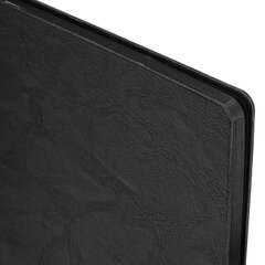 Блокнот А5 (140&times;200 мм), BRAUBERG &laquo;NEBRASKA&raquo;, под кожу, 80 л., линия, черный, 113411