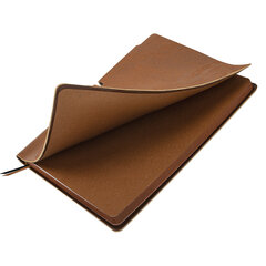 Блокнот А5 (140&times;200 мм), BRAUBERG &laquo;NEBRASKA&raquo;, под кожу, 80 л., линия, коричневый, 113412