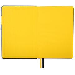 Ежедневник недатированный А5 (138&times;213 мм), BRAUBERG &laquo;AIM&raquo;, под кожу, 136 л., черный, 113421