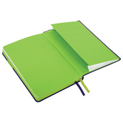 Ежедневник недатированный А5 (138&times;213 мм), BRAUBERG &laquo;AIM&raquo;, под кожу, 136 л., темно-синий, 113423