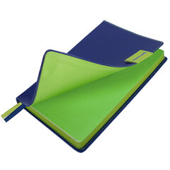 Ежедневник недатированный А5 (138&times;213 мм), BRAUBERG &laquo;AIM&raquo;, под кожу, 136 л., темно-синий, 113423