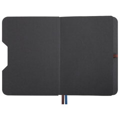 Блокнот А5 (162&times;218 мм), BRAUBERG &laquo;NOTE&raquo;, под кожу софт-тач, с резинкой, 80 л., клетка, коричневый, 113436