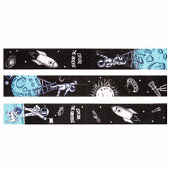 Закладки для книг с магнитом DEEP SPACE, набор 6 шт., блестки, 25&times;196 мм, ЮНЛАНДИЯ, 113445