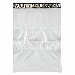 Курьер-пакеты ПОЛИЭТИЛЕН (408&times;515+40 мм), белые, с карманом для сопроводительной документации, КОМПЛЕКТ 50 шт., 113496