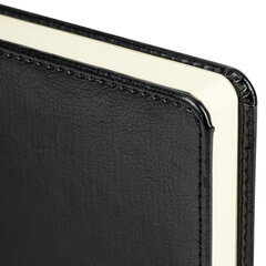 Ежедневник недатированный А5 (138&times;213 мм) BRAUBERG &laquo;Imperial&raquo;, под кожу, 160 л., черный, 113499