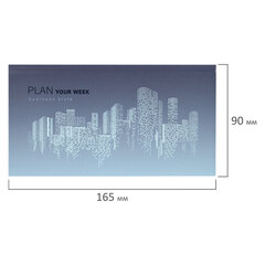 Планинг-еженедельник недатированный (165&times;90 мм) STAFF, твердая обложка, УФ-ЛАК, 64 л., &laquo;Metropolis&raquo;, 113514
