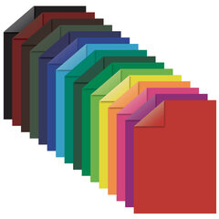 Цветная бумага А4 2-сторонняя газетная, 16 листов, 16 цветов, на скобе, ПИФАГОР, 200&times;280 мм, &laquo;Рыбалка&raquo;, 113542