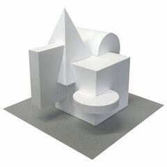 Картон белый А4 немелованный, 10 листов, в папке, BRAUBERG, 200&times;290 мм, &laquo;Домики&raquo;, 113564