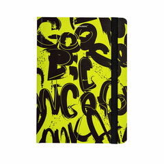 Блокнот с резинкой в клетку 96 л., А5 (145&times;203 мм), твердая обложка, BRAUBERG, &laquo;Calligraphy&raquo;, 113721