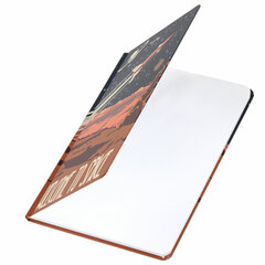 Блокнот с резинкой в клетку 96 л., А5 (145&times;203 мм), твердая обложка, BRAUBERG, &laquo;SpaceX&raquo;, 113724