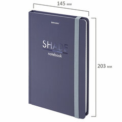 Блокнот с резинкой в клетку 96 л., А5 (145&times;203 мм), твердая обложка, BRAUBERG, &laquo;Shade&raquo;, 113725