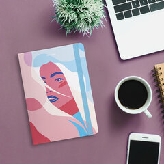 Блокнот с резинкой в точку 96 л., А5, 145&times;203 мм, твердая обложка, BRAUBERG, &laquo;Sensitive&raquo;, 113726