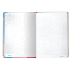 Блокнот с резинкой в точку 96 л., А5, 145&times;203 мм, твердая обложка, BRAUBERG, &laquo;Sensitive&raquo;, 113726