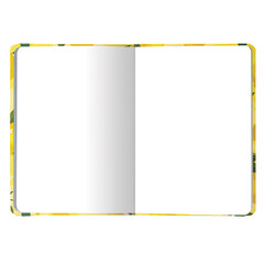 Блокнот с резинкой без линовки 96 л., А5 (145&times;203 мм), твердая обложка, BRAUBERG, &laquo;Lemons&raquo;, 113727