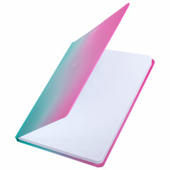 Блокнот с резинкой в клетку 96 л., А5 (145&times;203 мм), твердая обложка с фольгой, BRAUBERG, &laquo;Градиент&raquo;, 113732