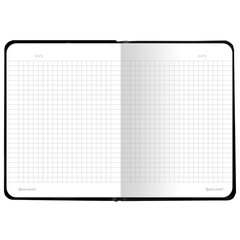 Блокнот с резинкой в клетку 96 л., МАЛЫЙ ФОРМАТ А6 (109&times;148 мм), твердая обложка, BRAUBERG, &laquo;Elements&raquo;, 113736