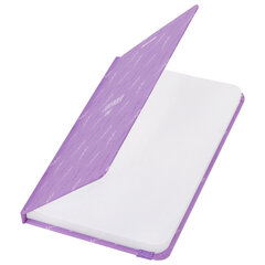 Блокнот с резинкой в клетку 96 л., МАЛЫЙ ФОРМАТ А6 (109&times;148 мм), твердая обложка, BRAUBERG, &laquo;Lavender&raquo;, 113738