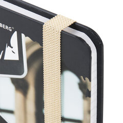 Блокнот с резинкой в клетку 96 л., МАЛЫЙ ФОРМАТ А6 (109&times;148 мм), твердая обложка, BRAUBERG, &laquo;Broadway&raquo;, 113739