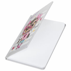 Блокнот с резинкой в клетку 96 л., МАЛЫЙ ФОРМАТ А6 (109&times;148 мм), твердая обложка, ЮНЛАНДИЯ, &laquo;Совушка&raquo;, 113743