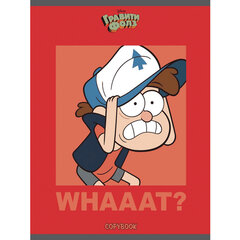 Тетрадь А5, 48 л., HATBER, скоба, клетка, обложка картон, &laquo;Гравити Фолз&raquo; (микс в спайке), 068737