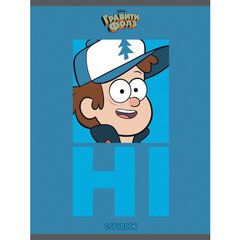 Тетрадь А5, 48 л., HATBER, скоба, клетка, обложка картон, &laquo;Гравити Фолз&raquo; (микс в спайке), 068737