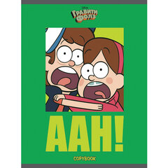 Тетрадь А5, 48 л., HATBER, скоба, клетка, обложка картон, &laquo;Гравити Фолз&raquo; (микс в спайке), 068737