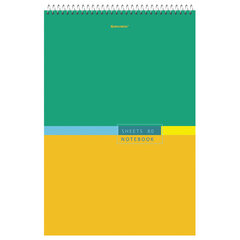 Блокнот БОЛЬШОЙ ФОРМАТ А4 198&times;297 мм, 80 л., гребень, жесткая подложка, клетка, BRAUBERG, &laquo;Color&raquo;, 114356