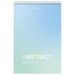 Блокнот БОЛЬШОЙ ФОРМАТ А4 198&times;297 мм, 80 л., гребень, жесткая подложка, клетка, BRAUBERG, &laquo;Abstract&raquo;, 114358