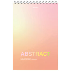 Блокнот БОЛЬШОЙ ФОРМАТ А4 198&times;297 мм, 80 л., гребень, жесткая подложка, клетка, BRAUBERG, &laquo;Abstract&raquo;, 114358