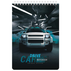 Блокнот А5 (146&times;206 мм), 60 л., гребень, картон, клетка, BRAUBERG KIDS, &laquo;Racing&raquo;, 114363