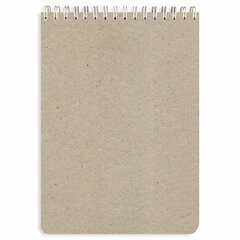 Блокнот А5, 146&times;206 мм, 60 л., гребень, картон, жесткая подложка, клетка, BRAUBERG, &laquo;Black&raquo;, 114365