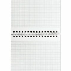 Блокнот А5, 146&times;206 мм, 60 л., гребень, картон, жесткая подложка, клетка, BRAUBERG, &laquo;Black&raquo;, 114365