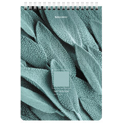 Блокнот А5 (146&times;206 мм), 80 л., гребень, картон, клетка, BRAUBERG, &laquo;Яркие листья&raquo;, 114372